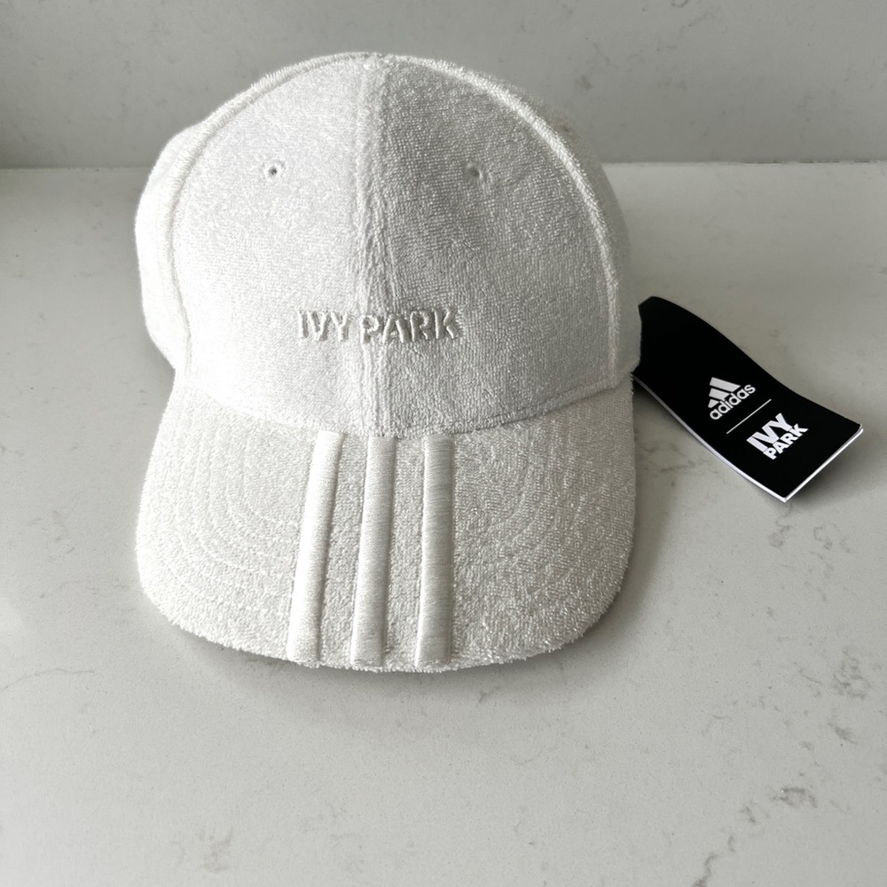 NWT Icy Park x Adidas aka Ivy Park - Fleece Ponytail Cap - White